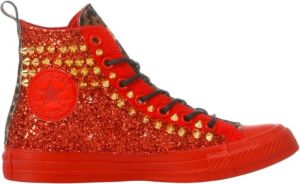 Converse Aangepaste damesamps schoenen sneakers 152702c 848 rode cougar Rood Dames