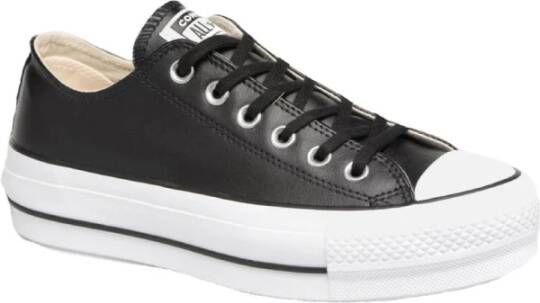 Converse All Star Ctas Lift OX leather sneaker Zwart Dames