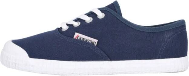 Kawasaki Canvas Schoen Basis Model Navy Blue Dames