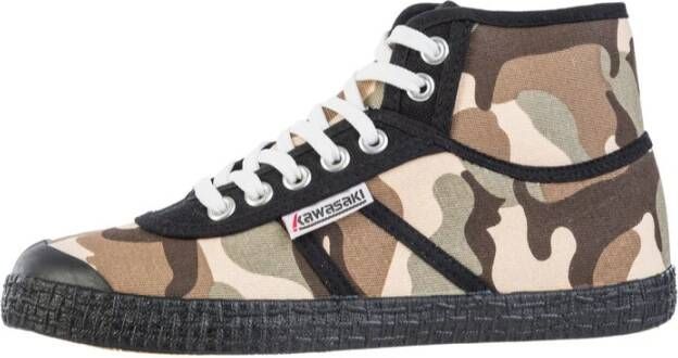 Kawasaki Sneakers Camo Canvas Boot K202418-ES 8885 Various Brown