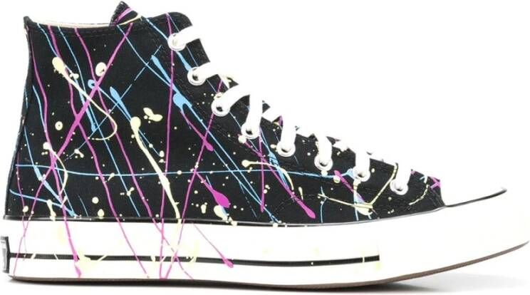 Converse Black Archive Paint Splatter Chuck 70 Sneakers Zwart