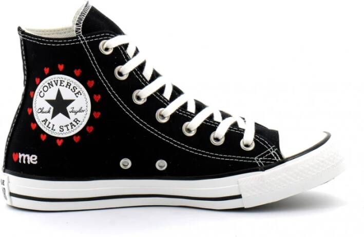 Converse chuck taylor all star embroidered hearts a01602c Zwart Dames - Foto 3