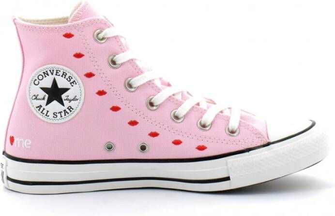 Converse chuck taylor all star embroidered shoes a01603c Roze Dames