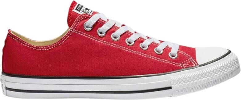 Converse Chuck Taylor low top canvas trainers Rood Dames