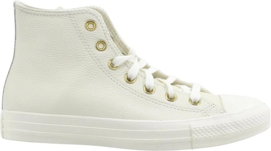 Converse Chuck Taylor All Star Hi Sneakers Dames Leren Sneaker Beige - Foto 3