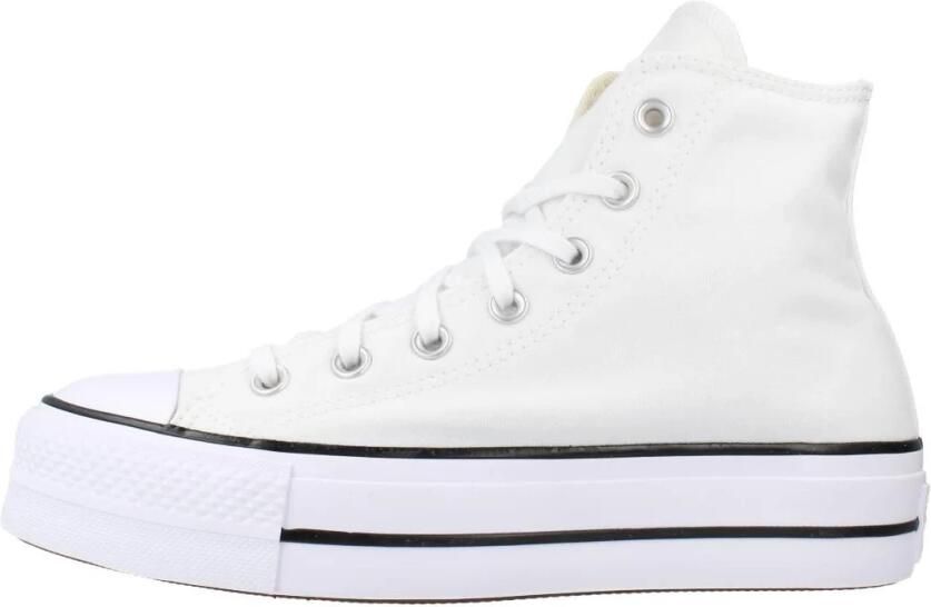 Converse Chuck Taylor All Star Platform High Leather Dames Schoenen White Textil Foot Locker - Foto 13