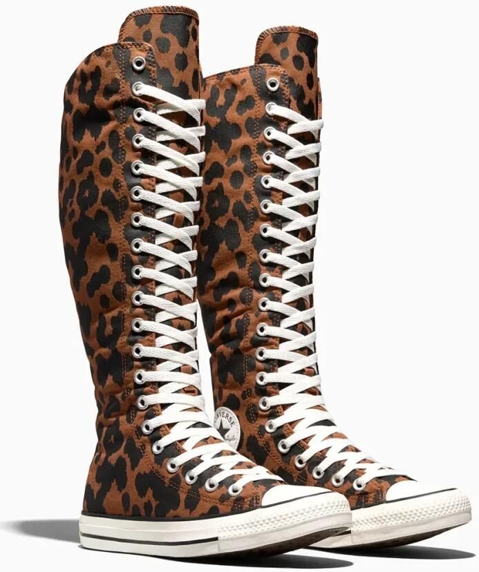 CONVERSE Sneakers hoog 'CTAS' chocoladebruin cognac zwart wit - Foto 2