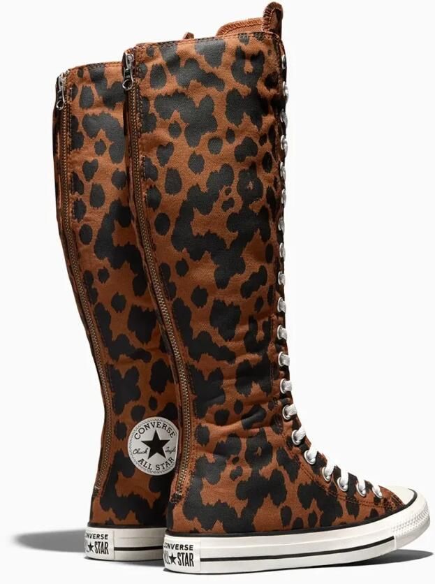 CONVERSE Sneakers hoog 'CTAS' chocoladebruin cognac zwart wit - Foto 3