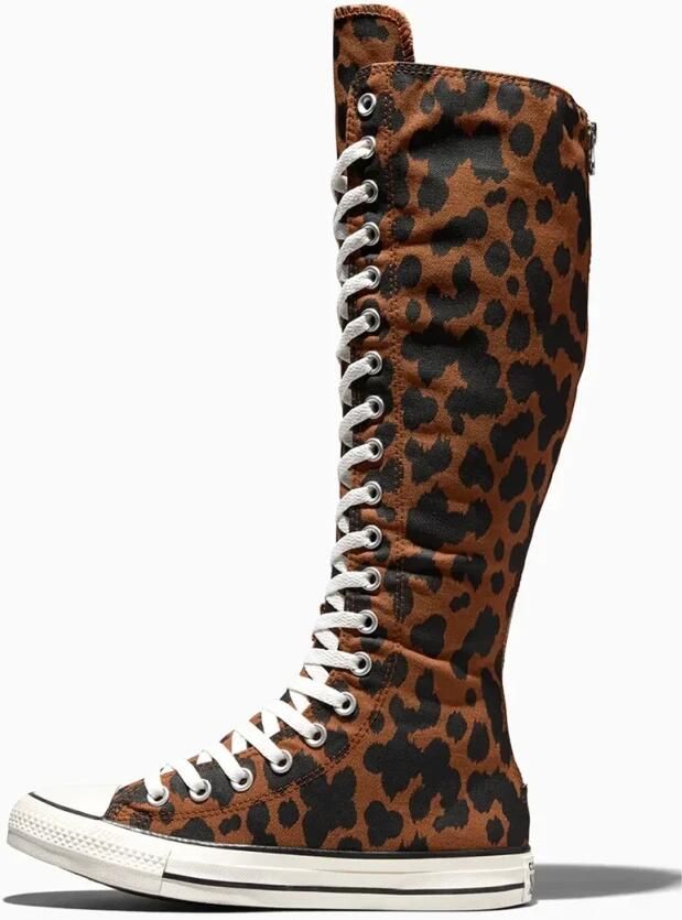 CONVERSE Sneakers hoog 'CTAS' chocoladebruin cognac zwart wit - Foto 4