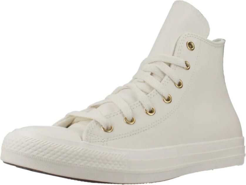 Converse Chuck Taylor All Star Hi Sneakers Dames Leren Sneaker Beige - Foto 5