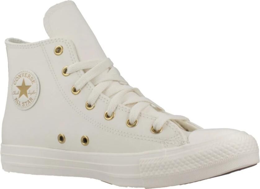 Converse Chuck Taylor All Star Hi Sneakers Dames Leren Sneaker Beige - Foto 6