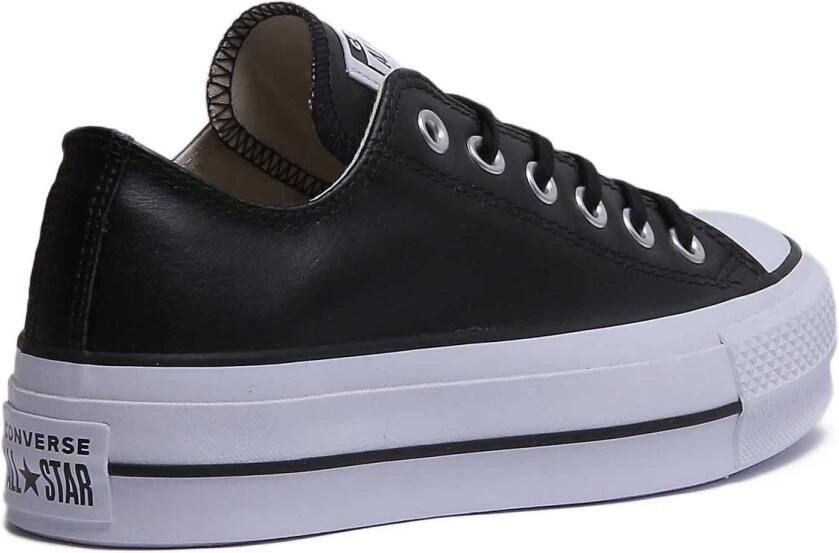 Converse Chuck Taylor All Star Lift Ox Sneakers Leren Sneaker Dames Zwart - Foto 5
