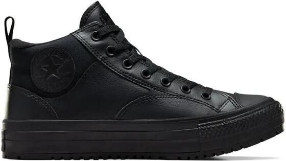 Converse Chuck Taylor All Star Malden Street Mid Sneakers Leren Sneaker Heren Zwart