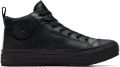 Converse Chuck Taylor All Star Malden Street Mid Sneakers Leren Sneaker Heren Zwart - Zwart