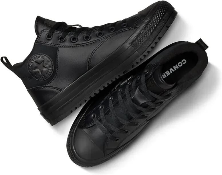 Converse Chuck Taylor All Star Malden Street Mid Sneakers Leren Sneaker Heren Zwart - Foto 2