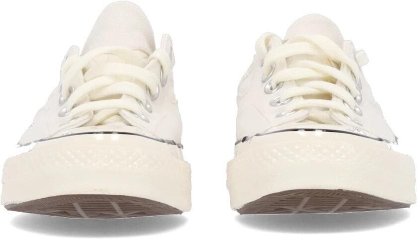 Converse Canvas Mule Sneakers met Vetersluiting Beige Dames