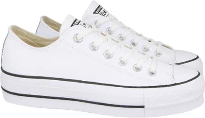 Converse Chuck Taylor All Star Lift Ox Lage sneakers Leren Sneaker Dames Wit - Foto 4