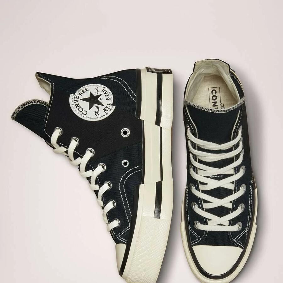 Converse casual sneakers CHUCK 70 PLUS CANVAS A00916C Zwart - Foto 3