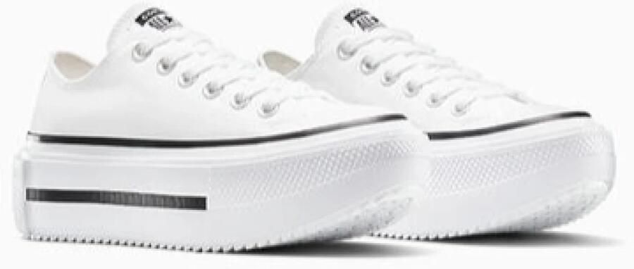 Converse Lage Sneakers Baskets Chuck Taylor All Star Lift Double Stack Blanc - Foto 5
