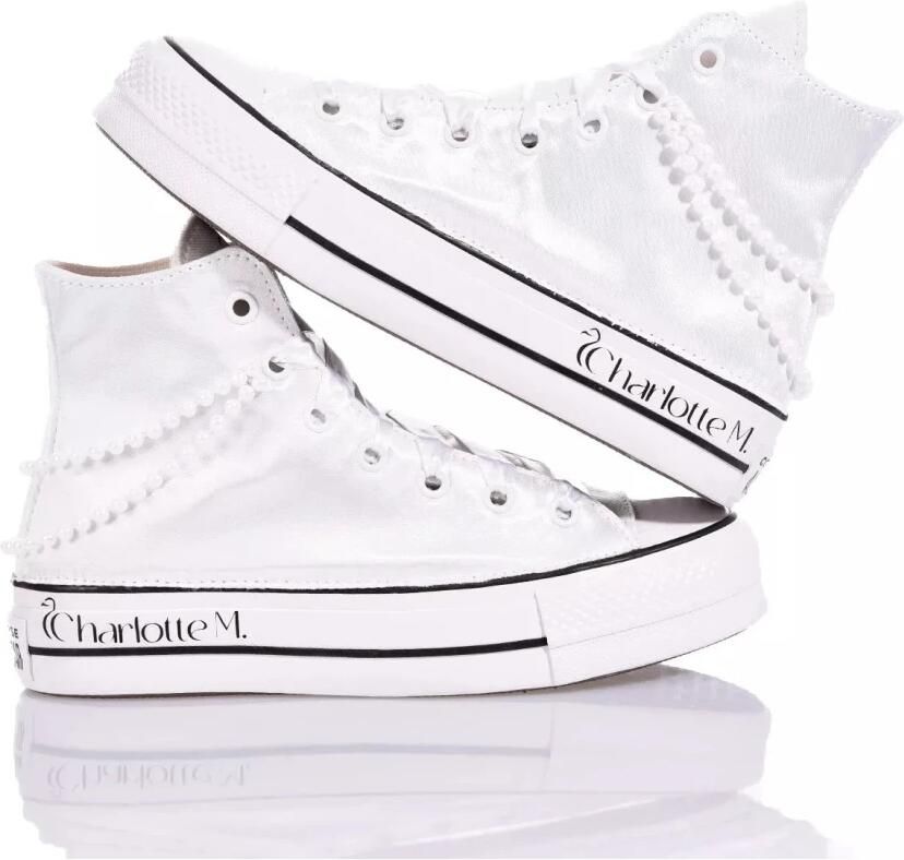 Converse Witte Platform Sneakers voor Vrouwen