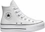 Converse Chuck Taylor All Star Platform High Leather Dames Schoenen White Textil Foot Locker - Thumbnail 3