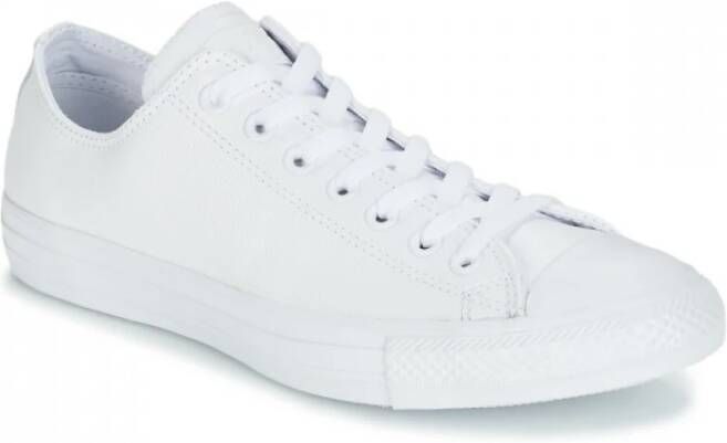 Converse Essentiële Canvas of Leren Sneakers Wit Heren