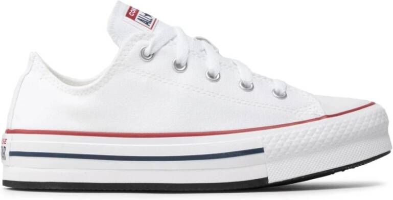 Converse Chuck Taylor All Star Eva Lift Canvas Platform (gs) Fashion sneakers Schoenen white garnet maat: 37 beschikbare maaten:37.5 38 39 38 - Foto 3
