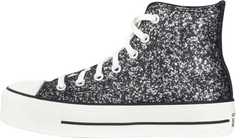 Converse Glitter High Top Sneakers Gray Dames