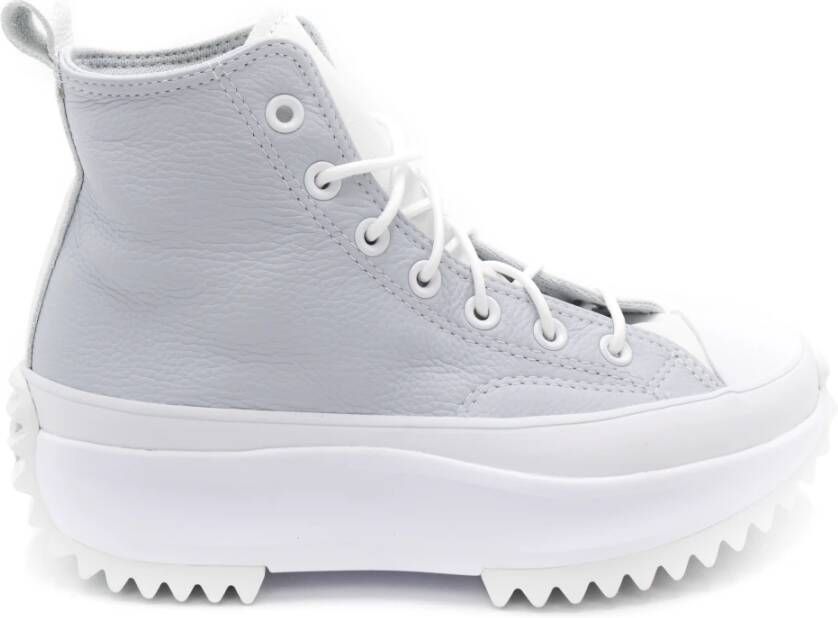 Converse Grijze Sneakers met Stoffen Voering en Rubberen Zool Grijs Dames