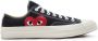 Comme des Garçons Play Zwarte Canvas Sneaker met Rood Hart Black Unisex - Thumbnail 1