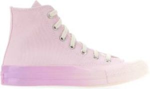 Converse Gymschoenen Rubberen Zool Platte Vetersluiting Roze Dames