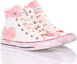 Converse Handgemaakte Dames Sneakers Wit Roze Noos Roze Heren
