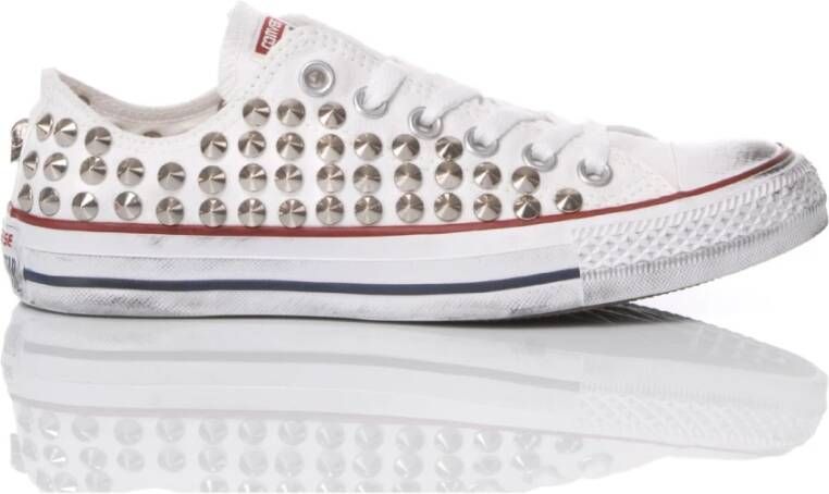 Converse Handgemaakte Witte Sneakers Aangepaste Schoenen Multicolor Heren