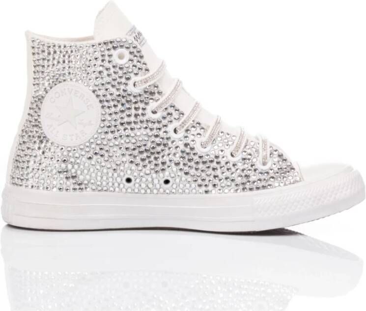 Converse Handgemaakte Zilveren Sneakers voor Vrouwen Gray Dames