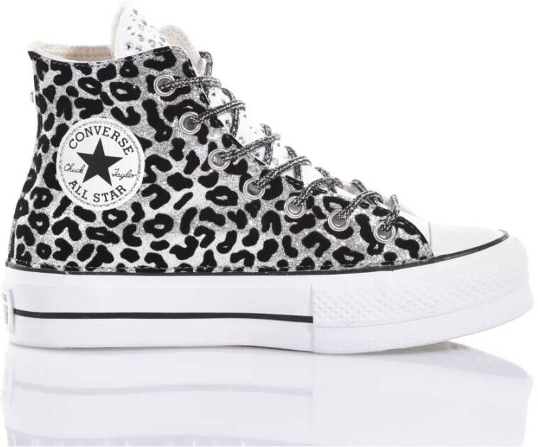 Converse Handgemaakte Zilveren Zwarte Sneakers Multicolor Dames