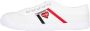 Kawasaki Hart Canvas Schoen Wit Retro Stijl Multicolor - Thumbnail 6