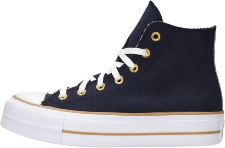 Converse Hoge Top Lift Platform Sneakers Blue Dames