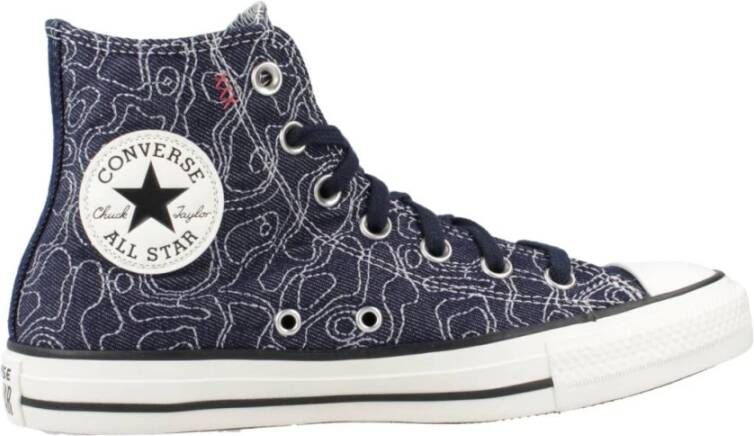 Converse Hoge Top Sneakers voor Vrouwen Blue Dames