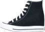 Converse Ctas Wedge Dames Schoenen Zwart Maat: 37.5 Canvas Foot Locker - Thumbnail 1