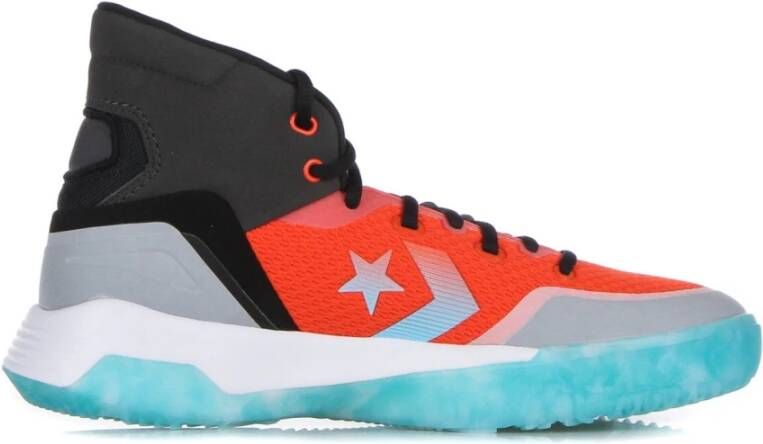 Converse Hoge Zwarte Sneaker met Teal Multicolor Heren