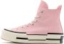Converse Roze Hi-Top Sneakers Logo Rubberen Zool Pink Dames - Thumbnail 12