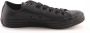 Converse Monochrome Tutta Nera Lage Sneakers Zwart Unisex - Thumbnail 1