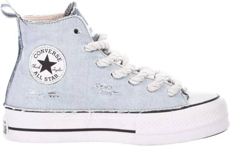 Converse Lichtblauwe Platform Sneakers voor Vrouwen