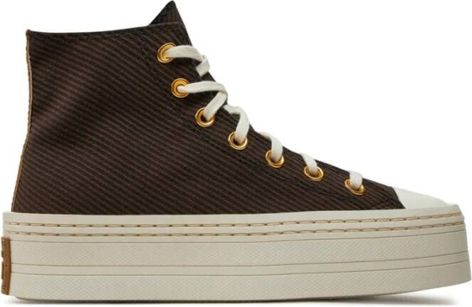 Converse Moderne Lift Hi Damessneakers Bruin Brown Dames