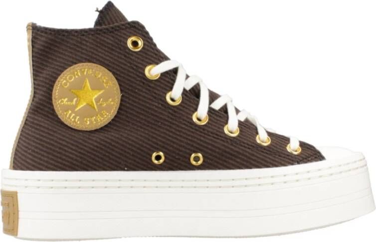 Converse Moderne Lift High-Top Sneakers Brown Dames