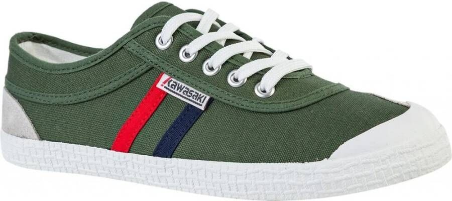 Kawasaki Retro Canvas Schoen Black Forest Multicolor Dames