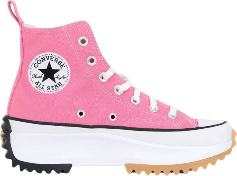 Converse Roze Witte Dames Sneakers Run Star Hike Hi Pink Dames