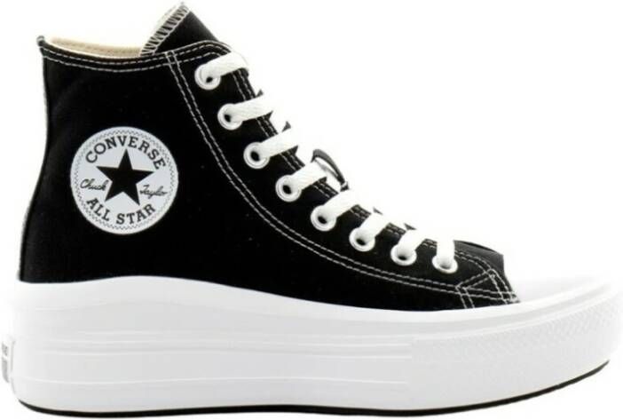 Converse Ctas Move Hi Zwart Natuurlijk Ivoor Wit Sneakers Streetwear Vrouwen - Foto 2