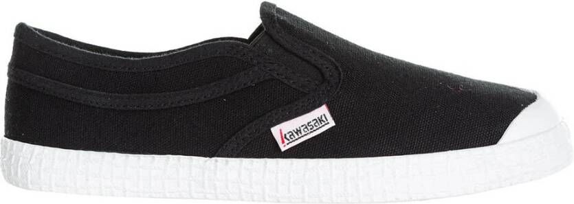 Kawasaki Canvas Slip-On Sneakers Black Heren