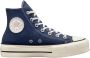 Converse Blauwe Hoge Sneaker Chuck Taylor All Star Lift Hi - Thumbnail 2